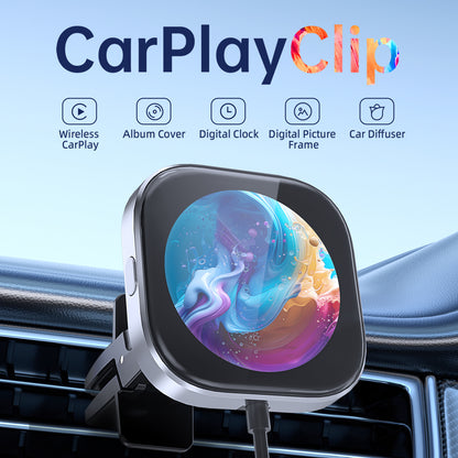 CarPlayClip - Wireless Carplay Adapter With Multi Functional Screen